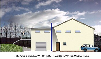 South West Elevation of Proposed Development - Click to enlarge...
