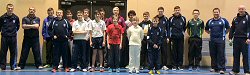 Players and coaches participating in CCC Winter Coaching Academy.