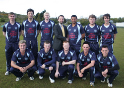 The 2012 Carrickfergus CC First XI pictured in their new The Stove Yard sponsored kits.
