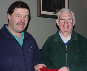 NCU Chairman, Roger Bell, and President, Dr. Murray Power pictured 
at the recent NCU Cup draw.