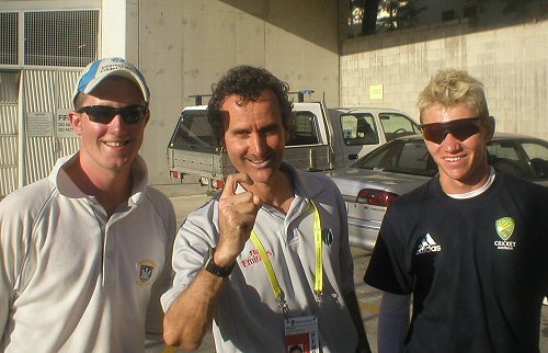Andy, Ritchie and Billy Bowden