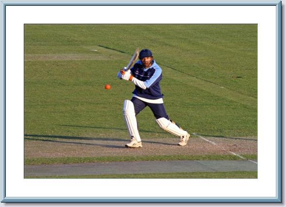 Abbas in batting action