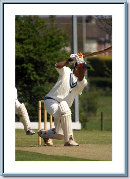 Abbas in batting action