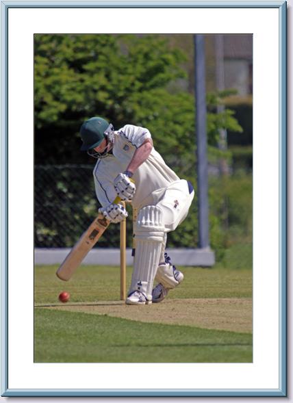 Andy in batting action