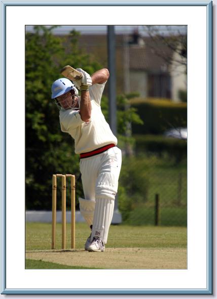 Coops in batting action