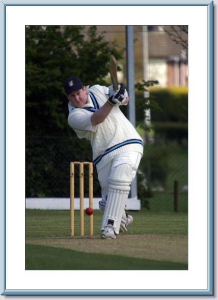 Davy in batting action