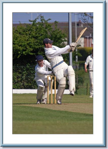 Davy in batting action