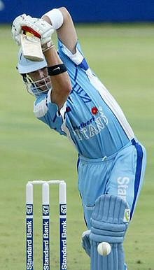 AB in batting action